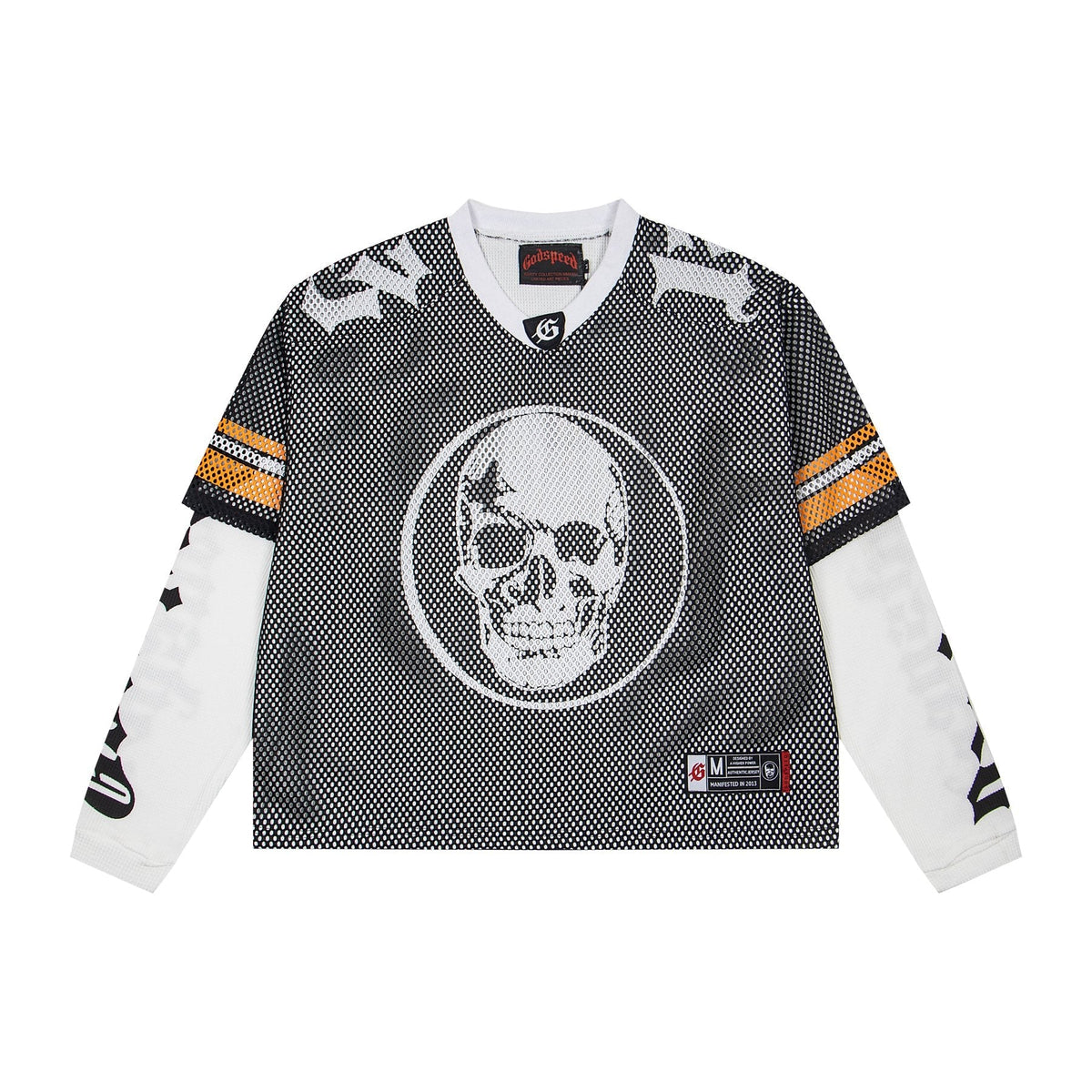 Godspeed Skull Mesh Jersey Long-Sleeve T-Shirt — front