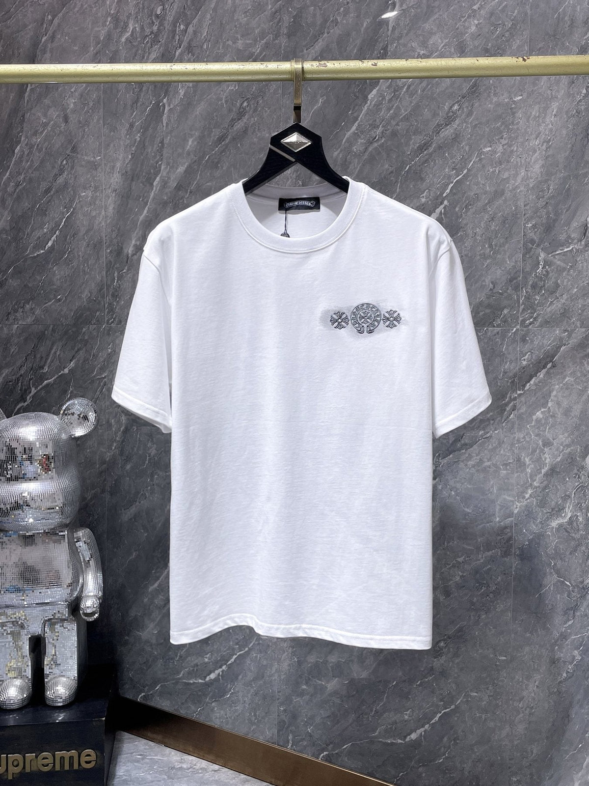 Chrome Hearts Gothic Floral Graphic T-Shirt — front